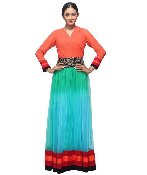 Multi Colour Designer Gown
