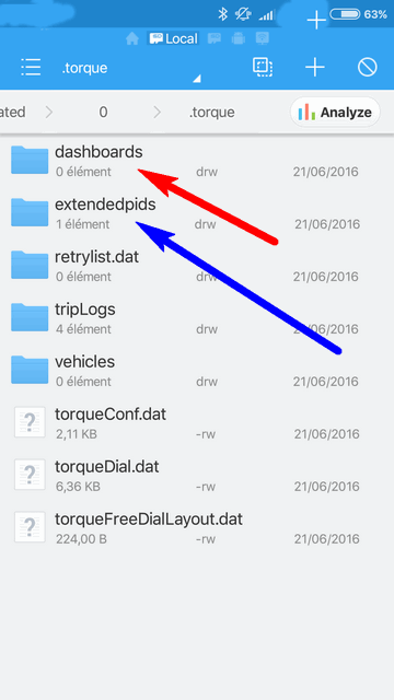 Screenshot of Torque Folder Structure