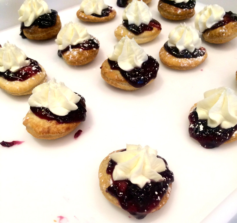 Luscious blueberry jam mingled delicately with the mascarpone on Little Muenster’s crostini. 