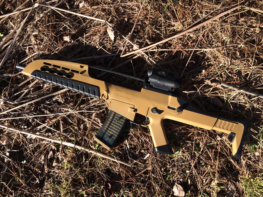Tommy Built Tactical modified the rifle and used his XM8 furniture kit to t...