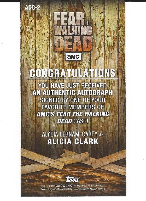 Mercedes Mason as Ofelia Salazar Topps Fear the Walking Dead Autograph MM-1 