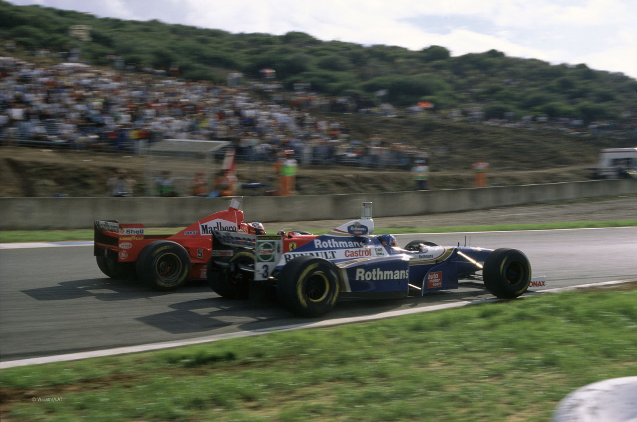 F1 1997 European GP Jerez Jacques Villeneuve Michael Schumacher Crash