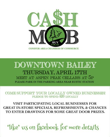 Conifer Chamber Commerce Bailey Cash Mob 2014