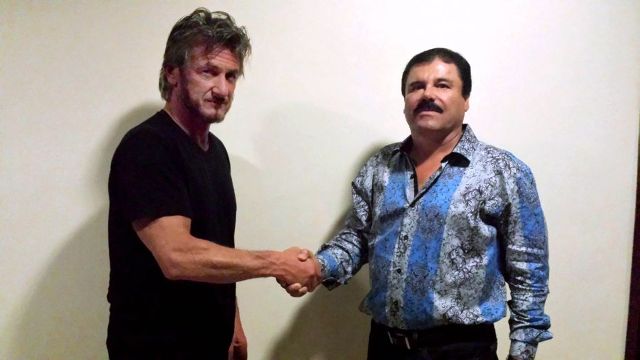 El Chapo Guzmán y Sean Penn