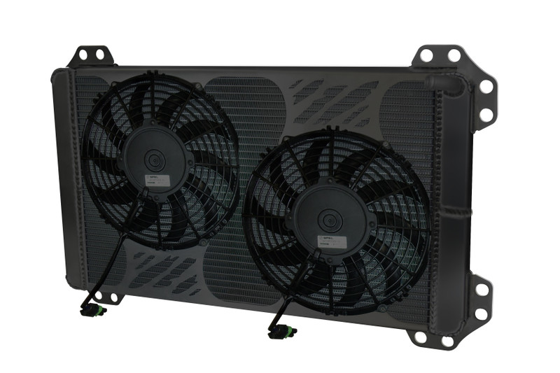 Heat Exchanger 2010 & Up Ford Raptor/F150  With Fans Black  