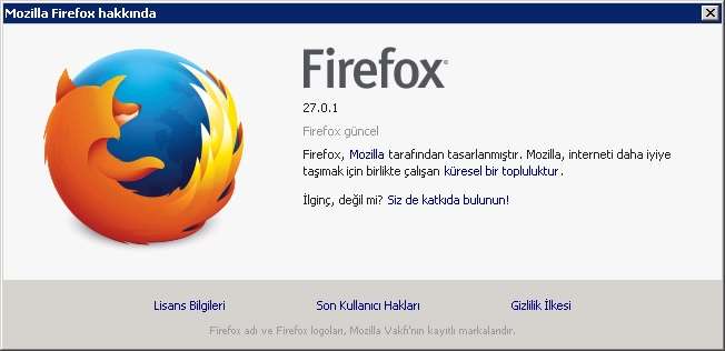 Mozilla Firefox v27.0.1 Türkçe (Win/Mac/Linux)