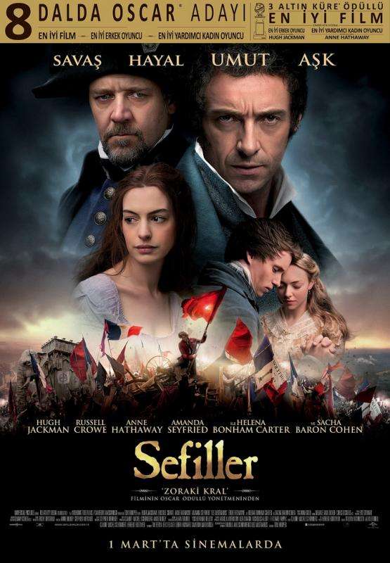 Sefiller - Les Misérables - 2012 Türkçe Dublaj MKV indir