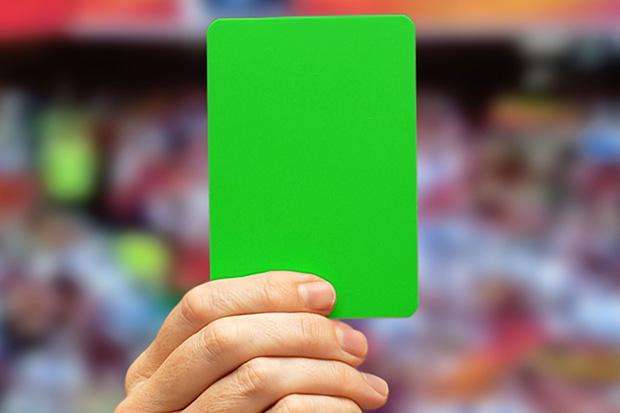 Referee Shows First Ever GREEN Card During Conifa World
