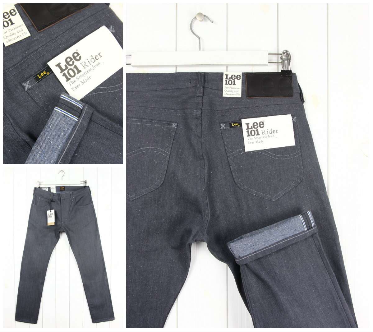tapered grey jeans
