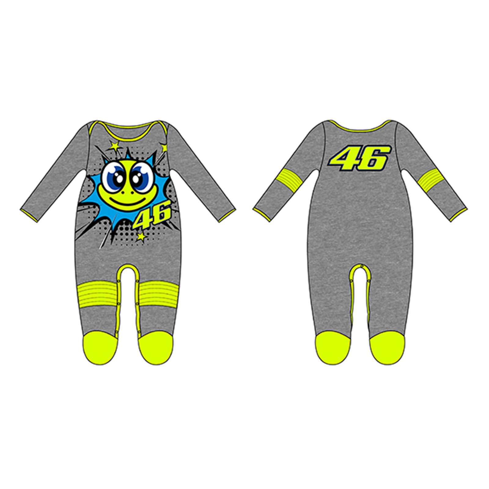Blue Black 24 Months VR46 Valentino Rossi Yamaha Racing Babies Overall