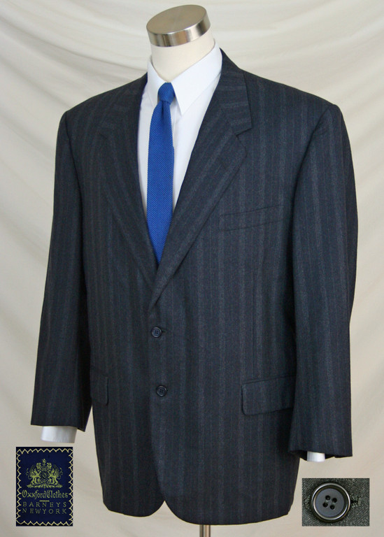 OXXFORD CLOTHES Mens 44R Dark Gray Wool Felt Sport Coat Jacket Gray ...
