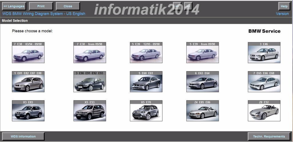Wds Bmw Wiring Diagram System Model 5 E39 From 0998 On Wds ...