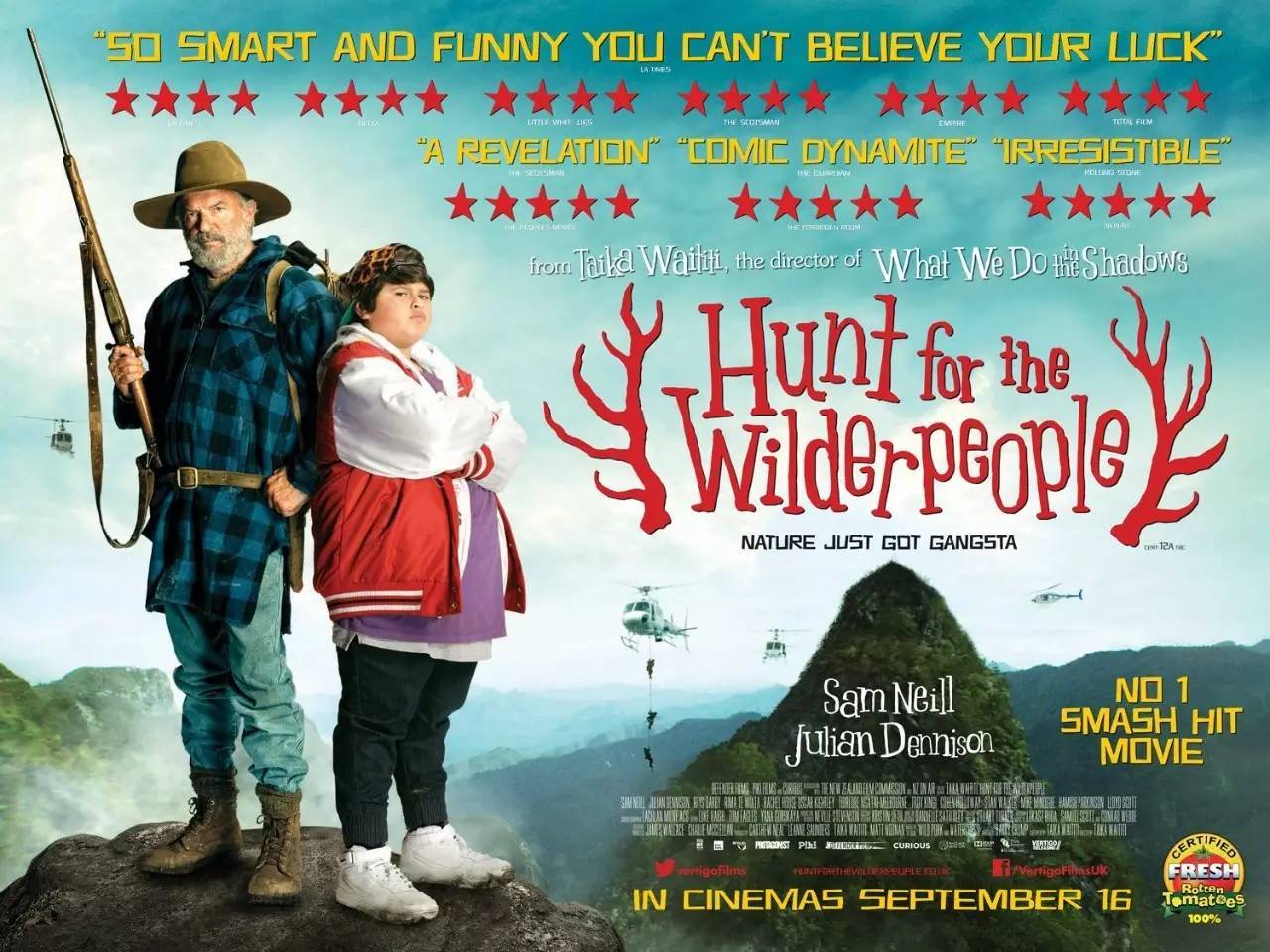 Κυνήγι ανθρώπων (Hunt for the Wilderpeople) Quad Poster