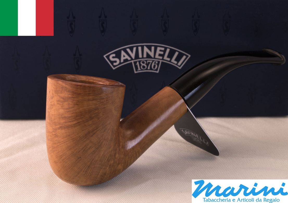 Smoking pipes pipe Savinelli 644 KS curve briar natural waxed wood made in Italy