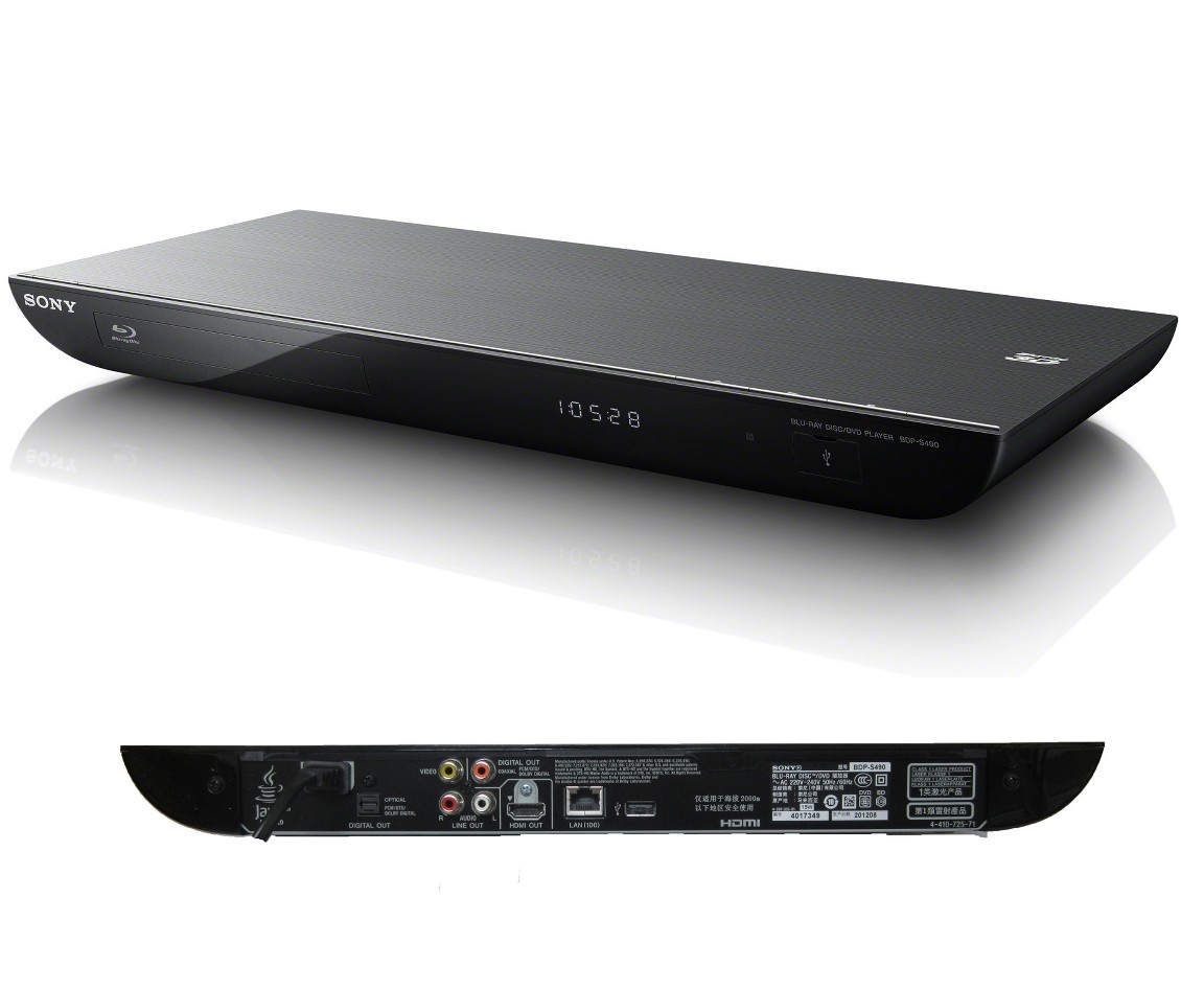 Sony Multi Region Free BDP-S490 DVD Blu-Ray Player FULL HD USB Free 12m