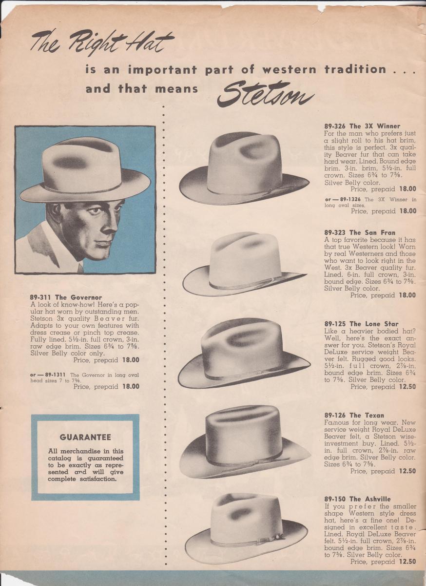 Western Ranch Outfitters / Stockmens Catalogs | Page 7 | The Fedora Lounge