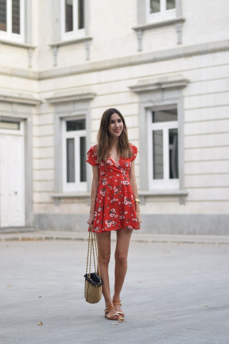 Red floral dress | Silvia´s closet | Bloglovin’