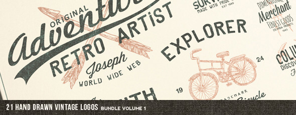 33 Trendy Retro Vintage Insignias Bundle Volume 3 - 4