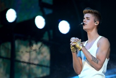 Foto de Justin Bieber en concierto en Charlotte
