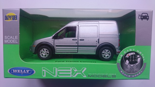 WELLY FORD TRANSIT CONNECT SILVER 1:34 