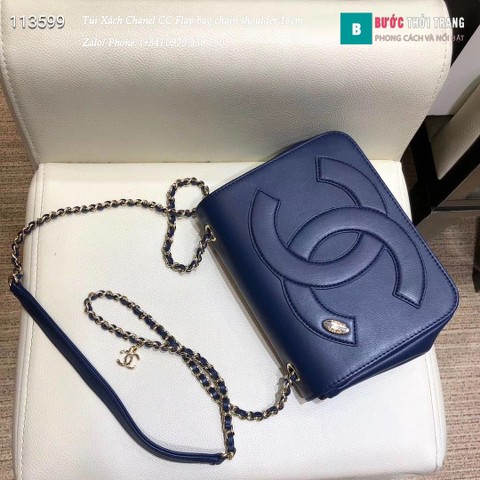 Túi Xách Chanel CC Flap bag chain shoulder 18cm - AS0321