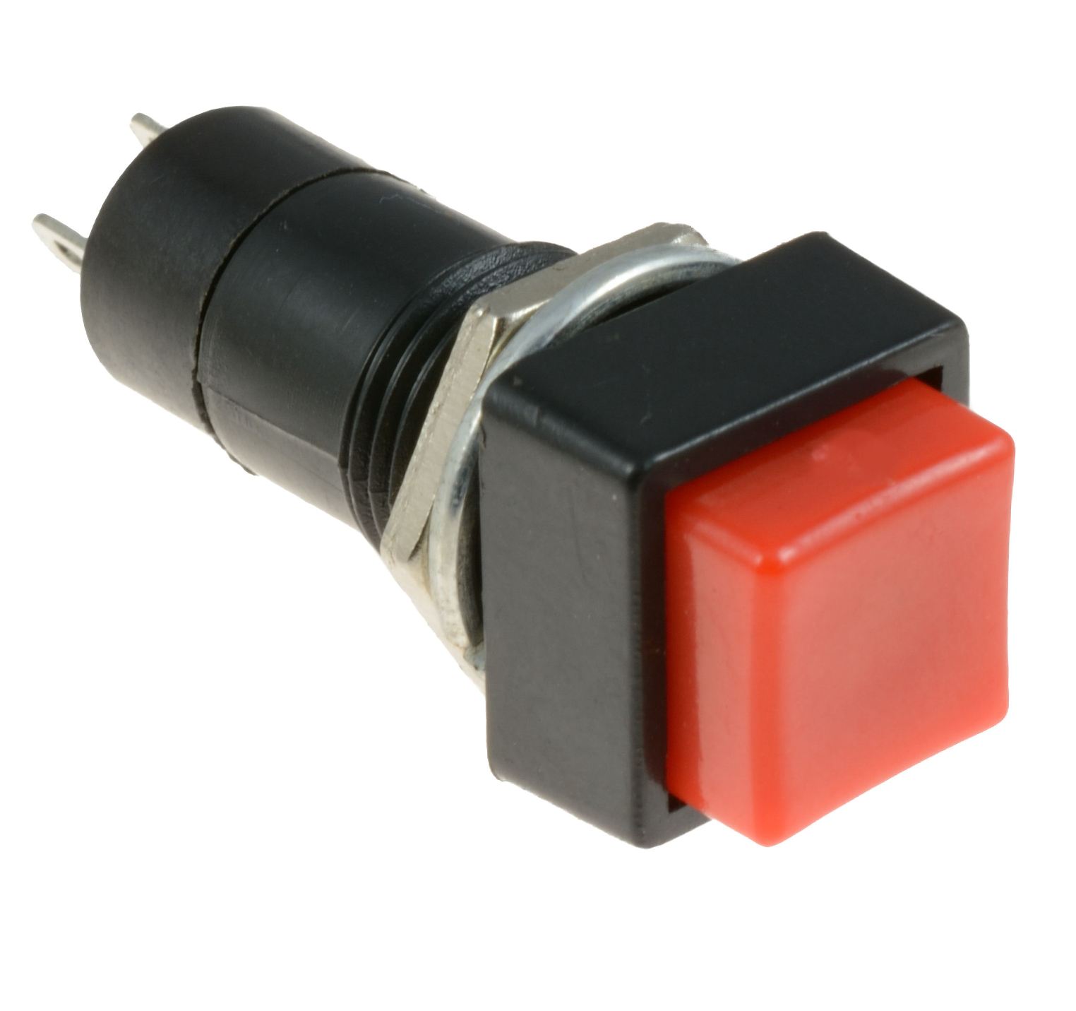 Square Latching On/Off Push Button Switch Red or Black SPST Car Dash ...