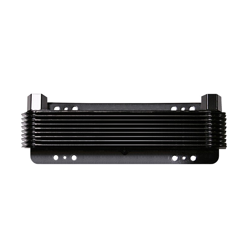 Oil Cooler, 2-3/4 x 11 x 1-1/2 Inch, 12-PaSS Stacked Plate