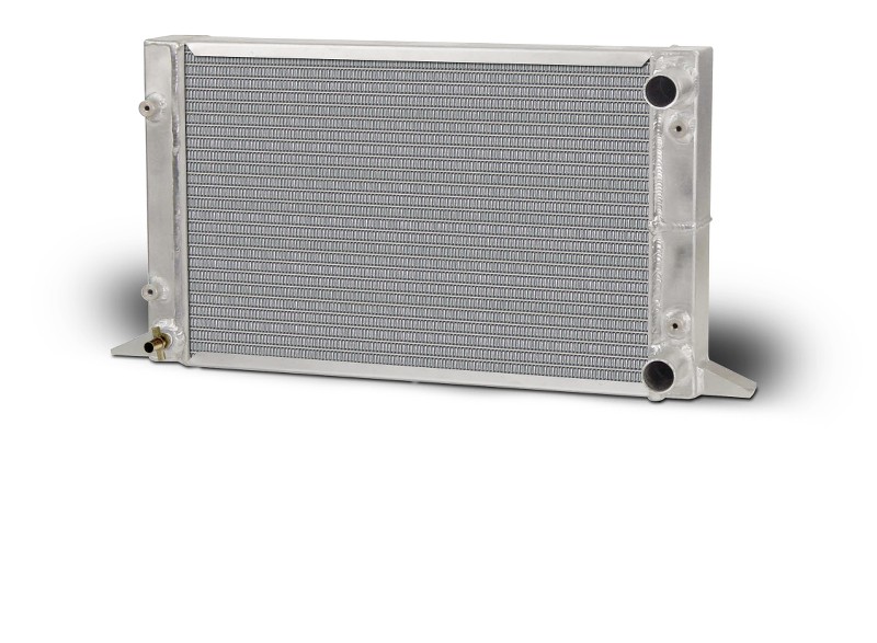 Lightweight Single Row Scirocco Radiator-RH Double Pass w/ no filler 1.50" in / 1.75" Outlet