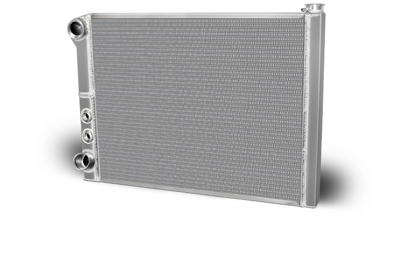 Aluminum Radiator Ford Style Double Pass 26 X 19 X 1.50 Core, Universal 20 AN Female Inlet