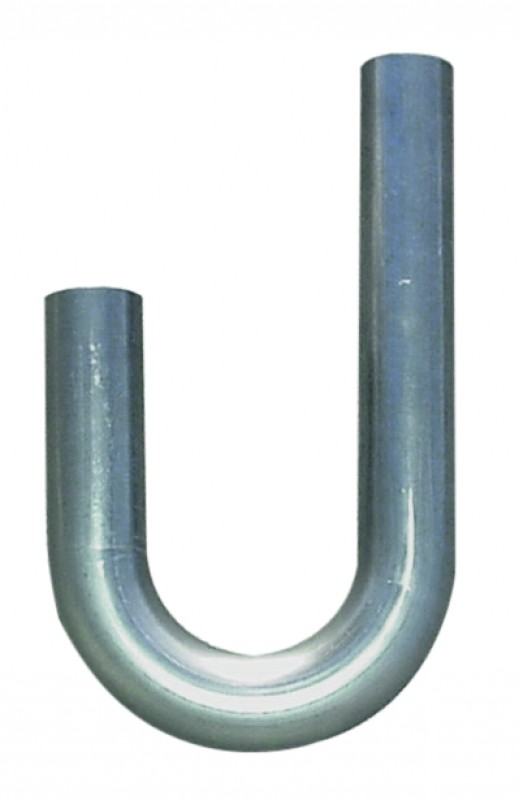 J Bend  2.00 Inch O.D.  12.00 Inch Leg   On One Side  6.00 Inch Leg   On The Other  Mild Steel  