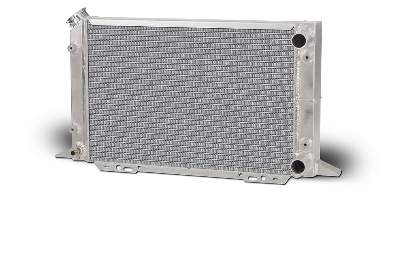 Aluminum  Radiator Scirocco Right Hand  Double Pass  1-1/4 Inlet  1-1/4 Outlet   