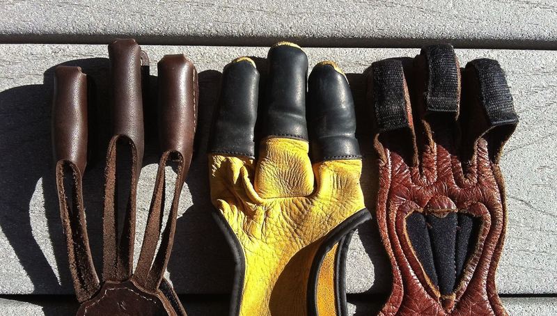 Timber Creek Premium Archery Leather Shooting Glove Cordovan Tips 