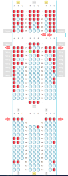 Alitalia Flight 631 Seating Chart