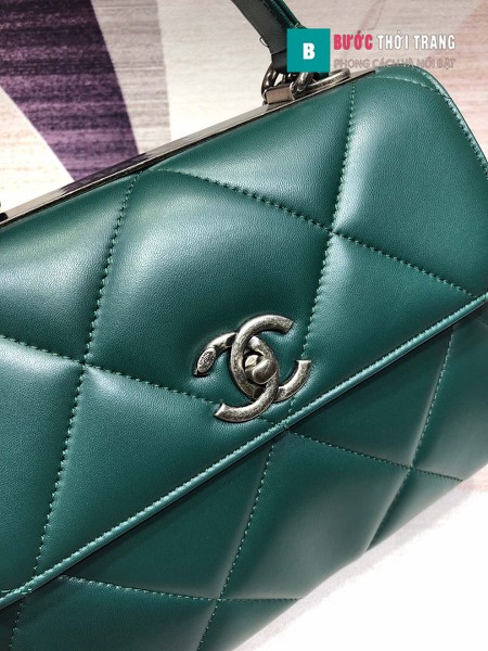 Túi Xách Chanel Trendy CC siêu cấp size 25cm màu xanh