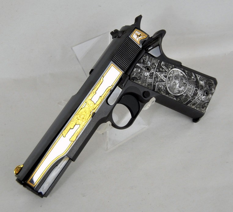 Colt 1911 Aztec Gold .38 Super.