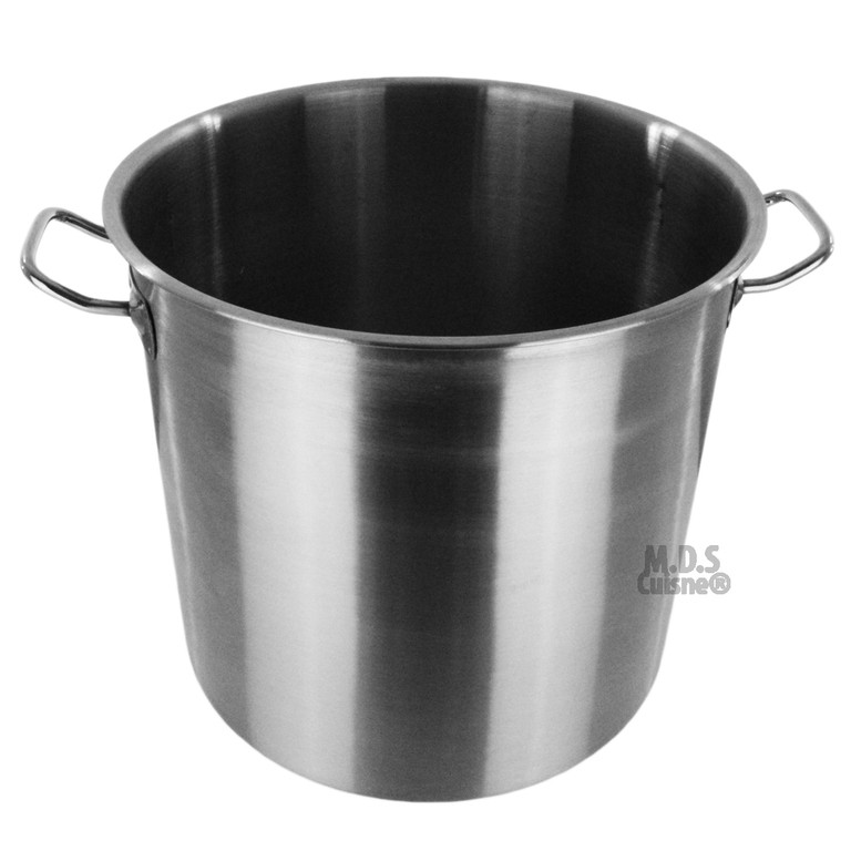 Stock Pot Stainless Steel Soup Pot with Glass Lid and Handle for Cooking  Lobster, Crab or Thick Soup